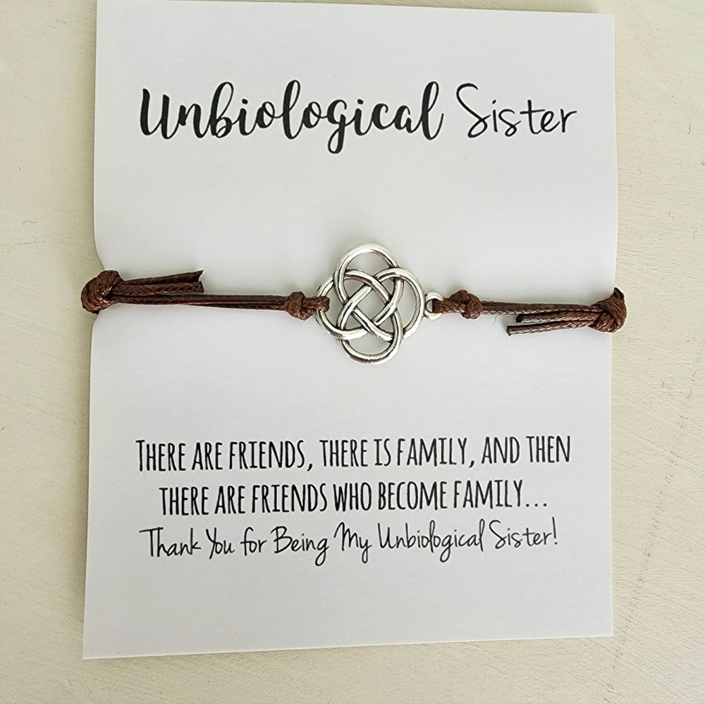 Unbiological Sister bracelet